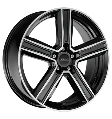 Abverkauf Dezent KG black polished 8.5x20 ET40 5x112 CB57.1