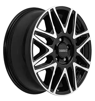 Abverkauf Dezent KH black polished 6.5x16 ET48 5x114,3 CB66.1