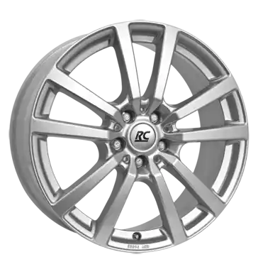 Abverkauf RCDesign RC25T kristallsilber 7.5x18 ET50 5x160 CB65.1