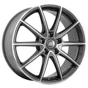 Zertifiziert RCDesign RC32 himalaya grey vollpoliert 7.5x18 ET41 5x115 CB70.3